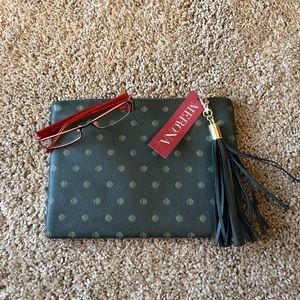 Merona Small Green Dot Wallet w/ Tassel